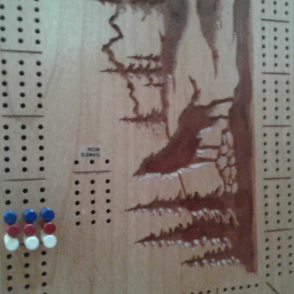 Handmade cribbage board - Picture 3 of 5